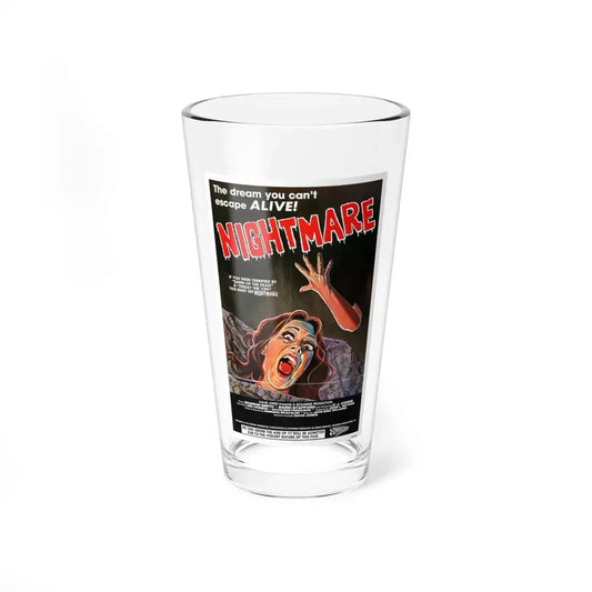 NIGHTMARES IN A DAMAGED BRAIN 1981 Movie Poster - Pint Glass 16oz 16oz - Go Mug Yourself