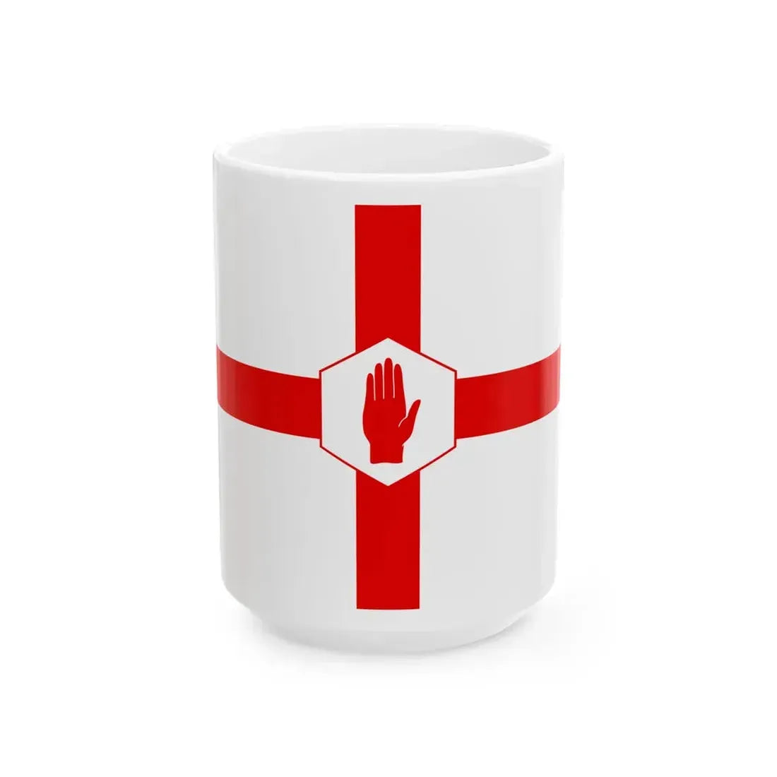 Nihexagon (Ireland) White Coffee Mug 15oz - Go Mug Yourself