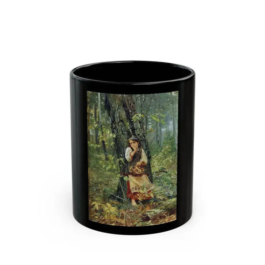Nikolai Kornilievich Bodarevsky - Deep in the Forest - Black Coffee Mug 11oz - Go Mug Yourself