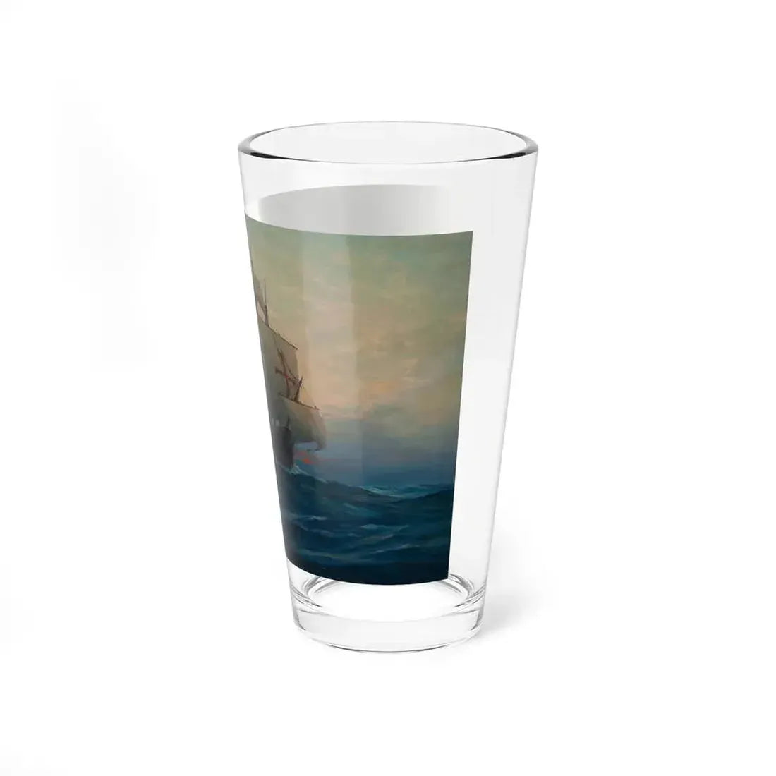 Nina', 'Pinta' and the 'Santa Maria' (Magazine Illustration) Pint Glass 16oz - Go Mug Yourself