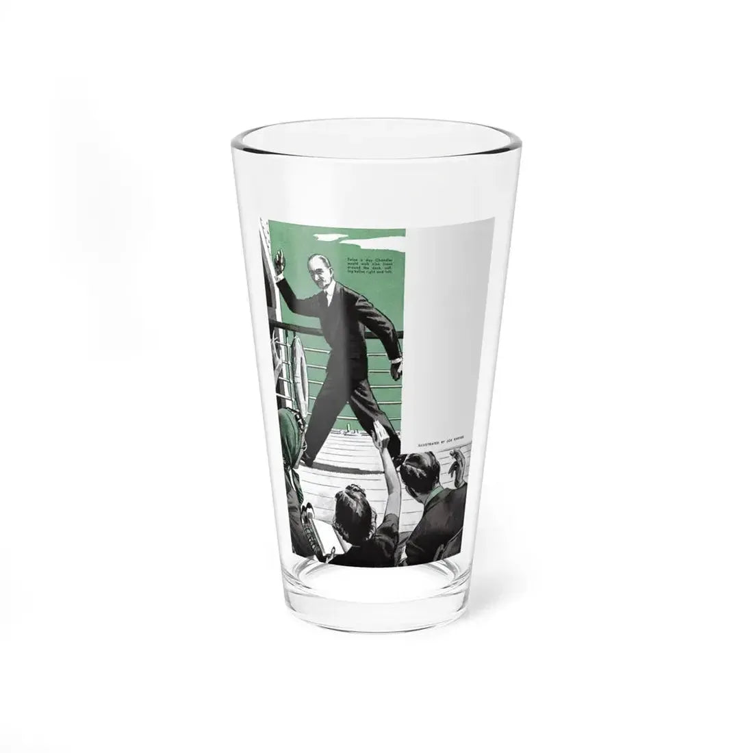 Nine Times Around Is A Mile, Cosmopolitan, June 1939 (Magazine Illustration) Pint Glass 16oz 16oz - Go Mug Yourself