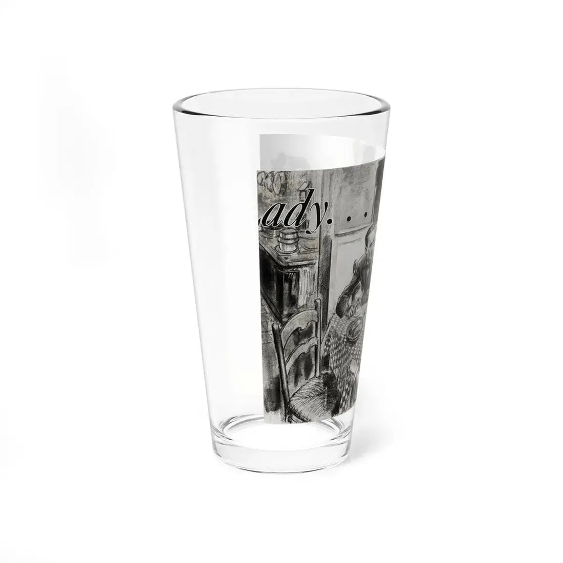 Nini Was a Lady, Cosmopolitan, January 1934 (Magazine Illustration) Pint Glass 16oz - Go Mug Yourself