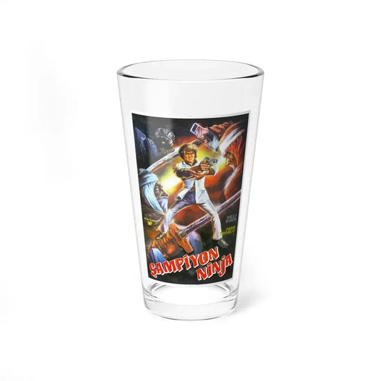 NINJA CHAMPION 1986 Movie Poster - Pint Glass 16oz 16oz - Go Mug Yourself