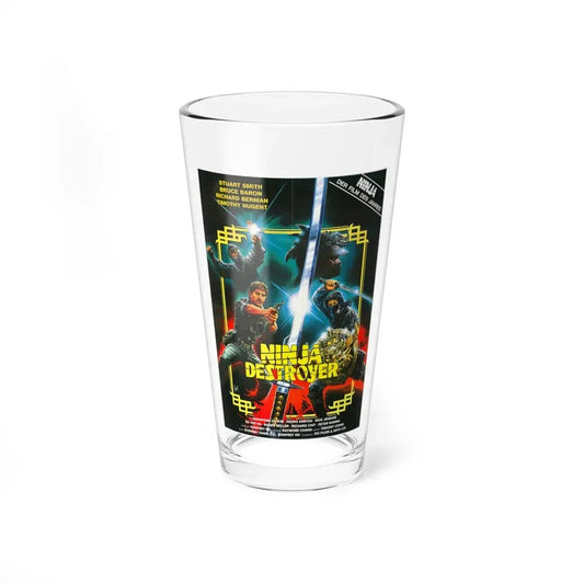 NINJA DESTROYER 1986 Movie Poster - Pint Glass 16oz 16oz - Go Mug Yourself