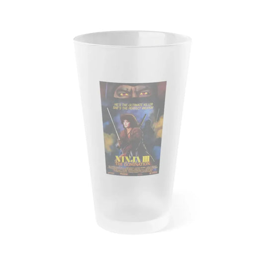 NINJA III (3) 1984 Movie Poster - Frosted Pint Glass 16oz 16oz Frosted - Go Mug Yourself
