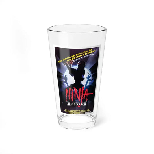 NINJA MISSION (2) 1984 Movie Poster - Pint Glass 16oz 16oz - Go Mug Yourself