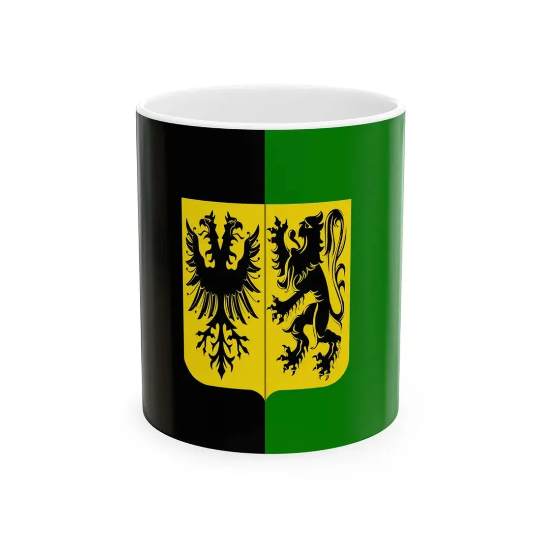 Ninove vlag (Belgium) White Coffee Mug 11oz - Go Mug Yourself