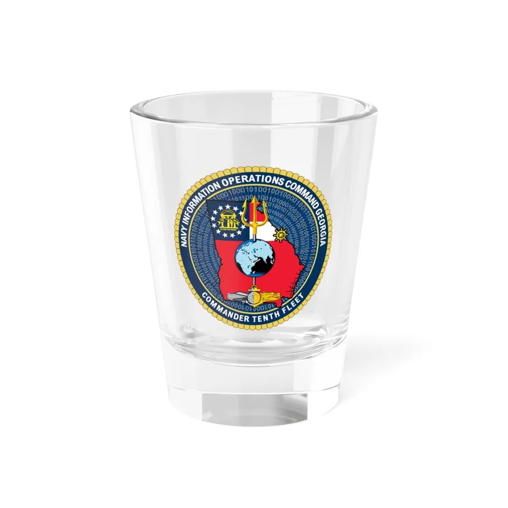 NIOC Georgia Commander Tenth Fleet (U.S. Navy) Shot Glass 1.5oz 1.5oz - Go Mug Yourself