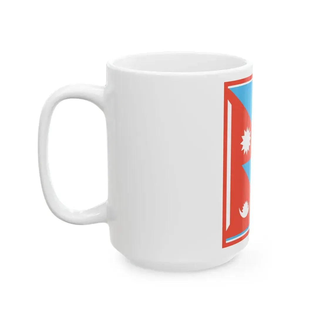 Nishankalika Flag of Bagale Thapa clan (Nepal) White Coffee Mug - Go Mug Yourself