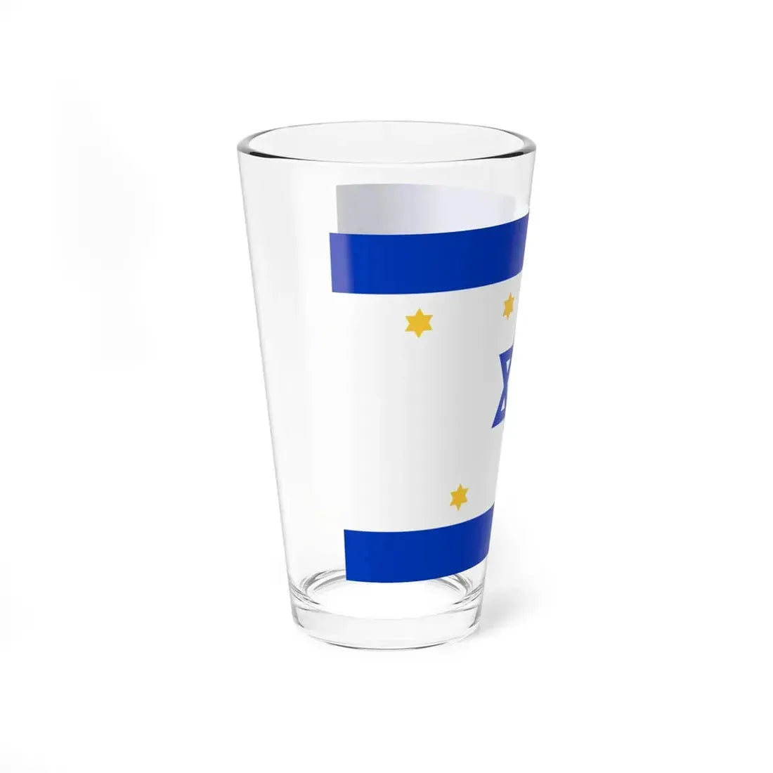 Nissim Sabahs Israel Flag Proposal 1949 (Israel) Pint Glass 16oz - Go Mug Yourself
