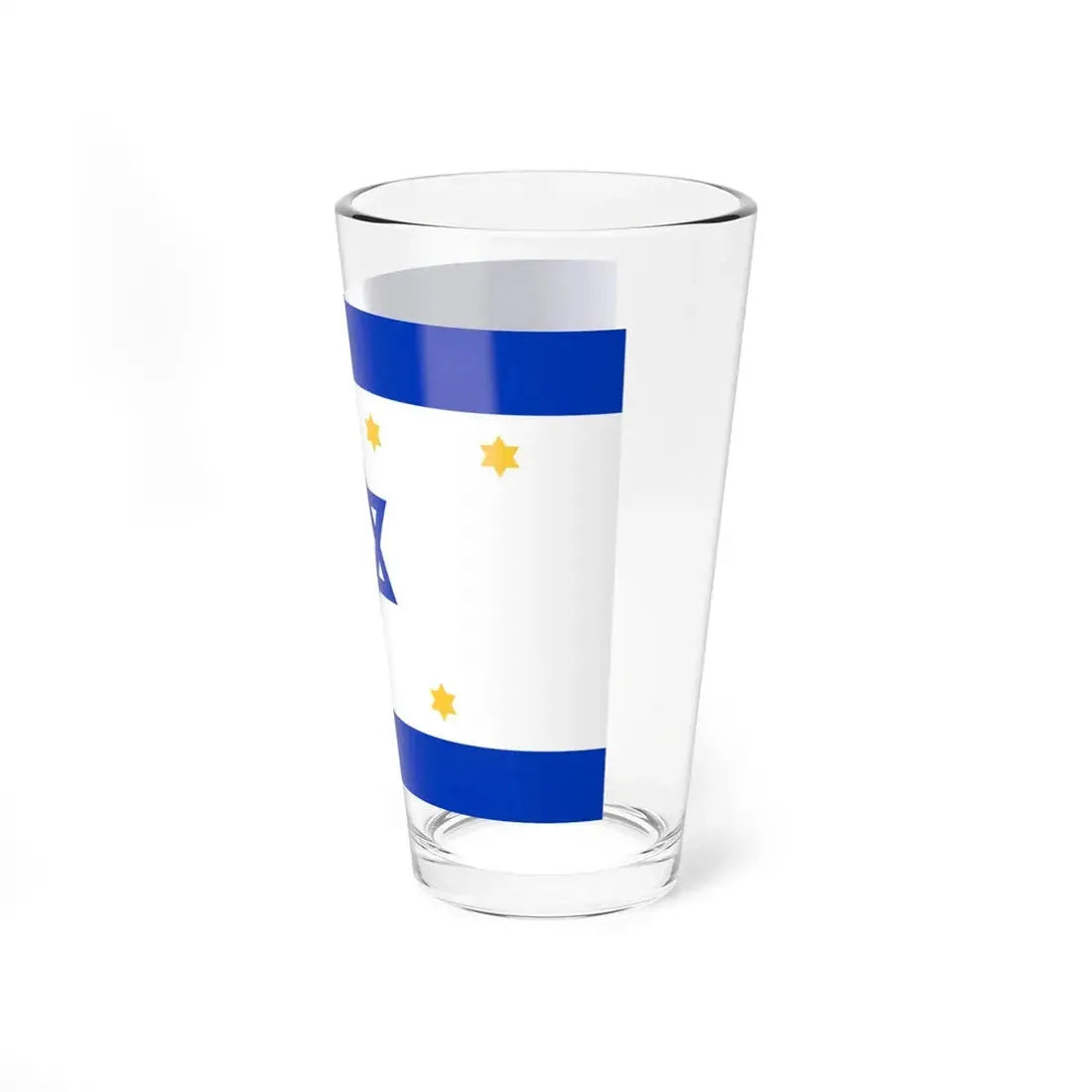 Nissim Sabahs Israel Flag Proposal 1949 (Israel) Pint Glass 16oz - Go Mug Yourself