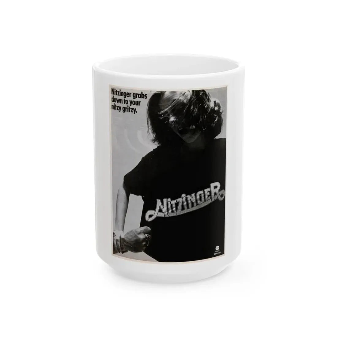 Nitzinger 1972 (Music Poster) White Coffee Mug 15oz - Go Mug Yourself