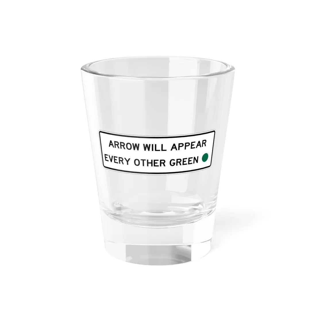 NJ Road sign RNJ10-12A (New Jersey) (Road Sign) Shot Glass 1.5oz 1.5oz - Go Mug Yourself