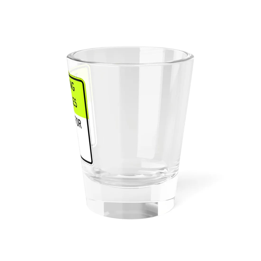 NJ Road sign RNJ10-15S (New Jersey) (Road Sign) Shot Glass 1.5oz - Go Mug Yourself
