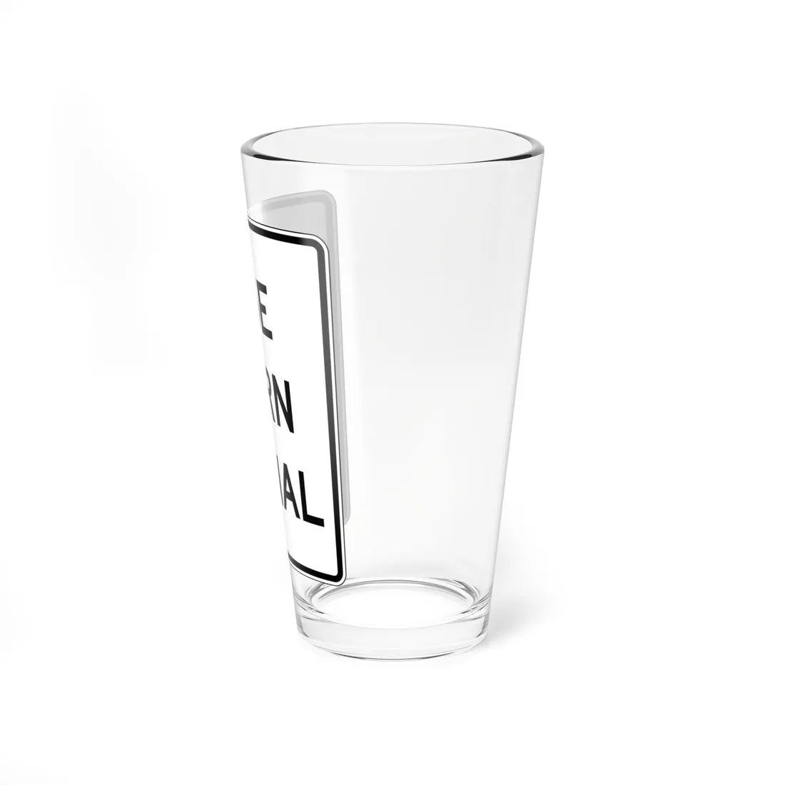NJ Road sign RNJ33-1 (New Jersey) (Road Sign) Pint Glass 16oz - Go Mug Yourself
