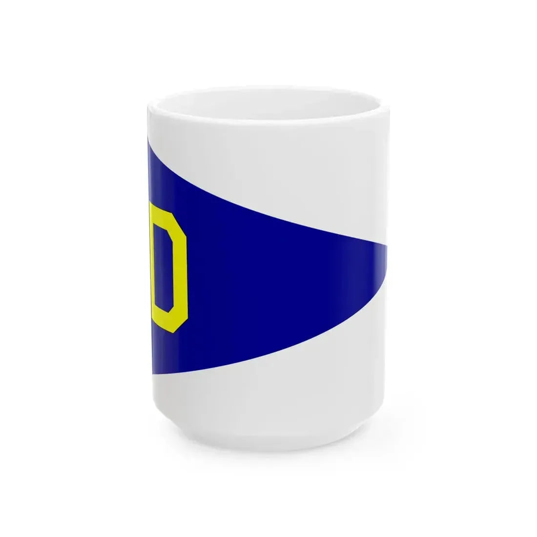 NL KM flag Division commander (Netherlands) White Coffee Mug 15oz - Go Mug Yourself