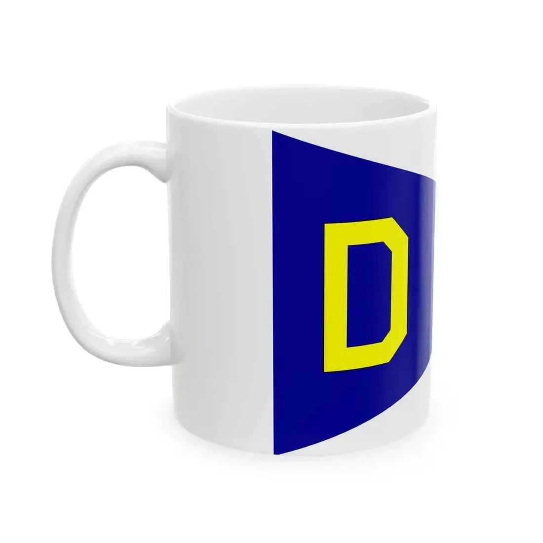 NL KM flag Division commander (Netherlands) White Coffee Mug - Go Mug Yourself