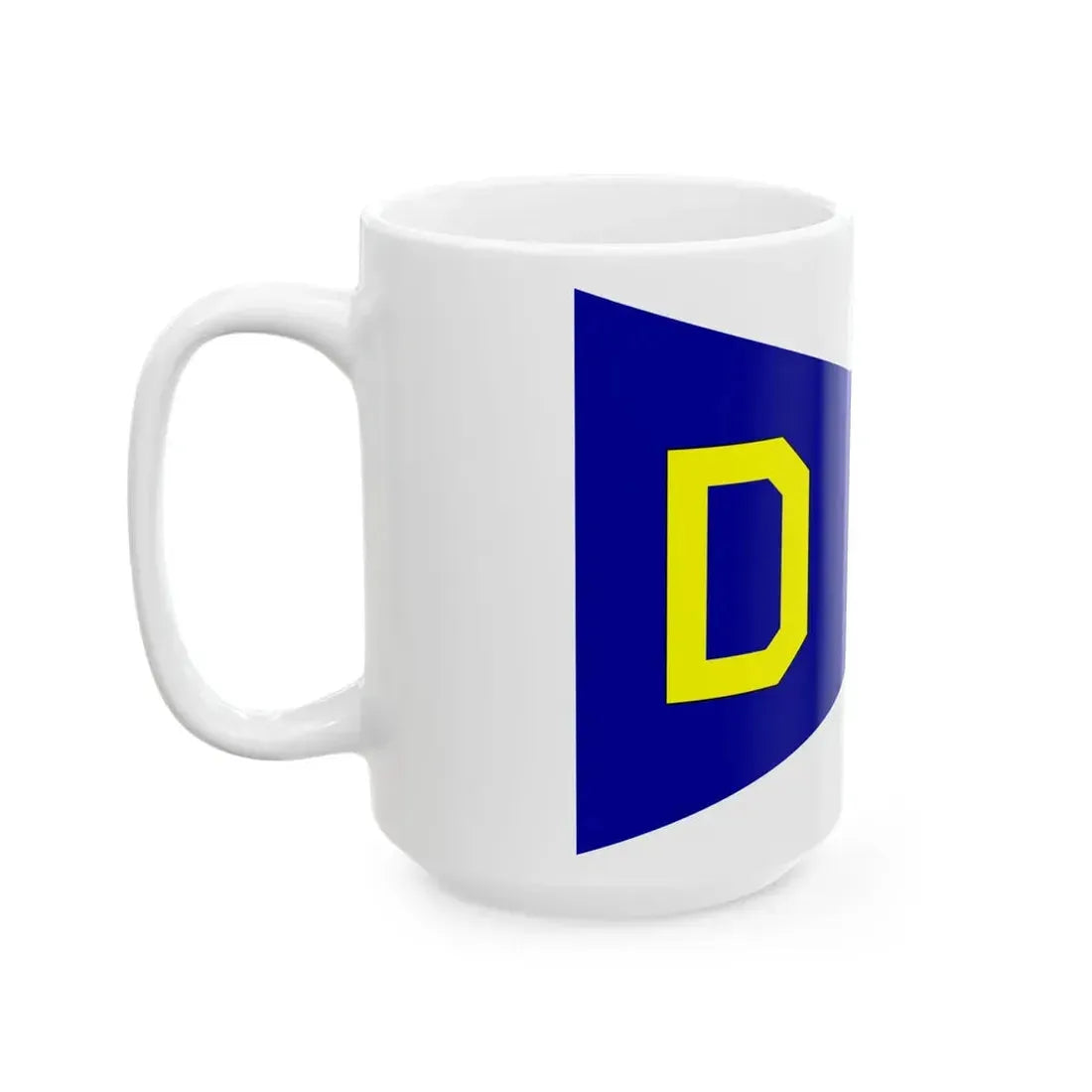 NL KM flag Division commander (Netherlands) White Coffee Mug - Go Mug Yourself