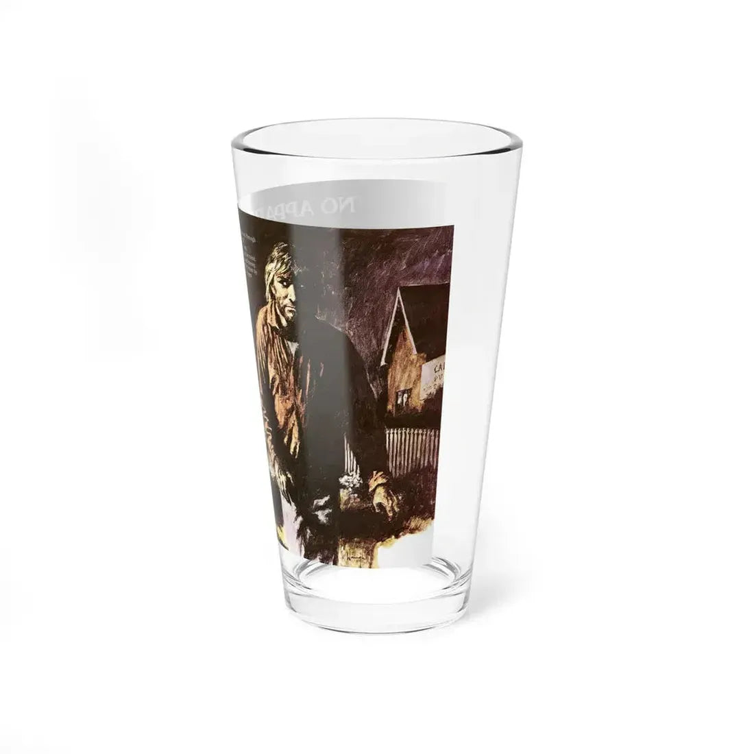 No Apparent Motive, Man magazine, October 1971 (Magazine Illustration) Pint Glass 16oz - Go Mug Yourself