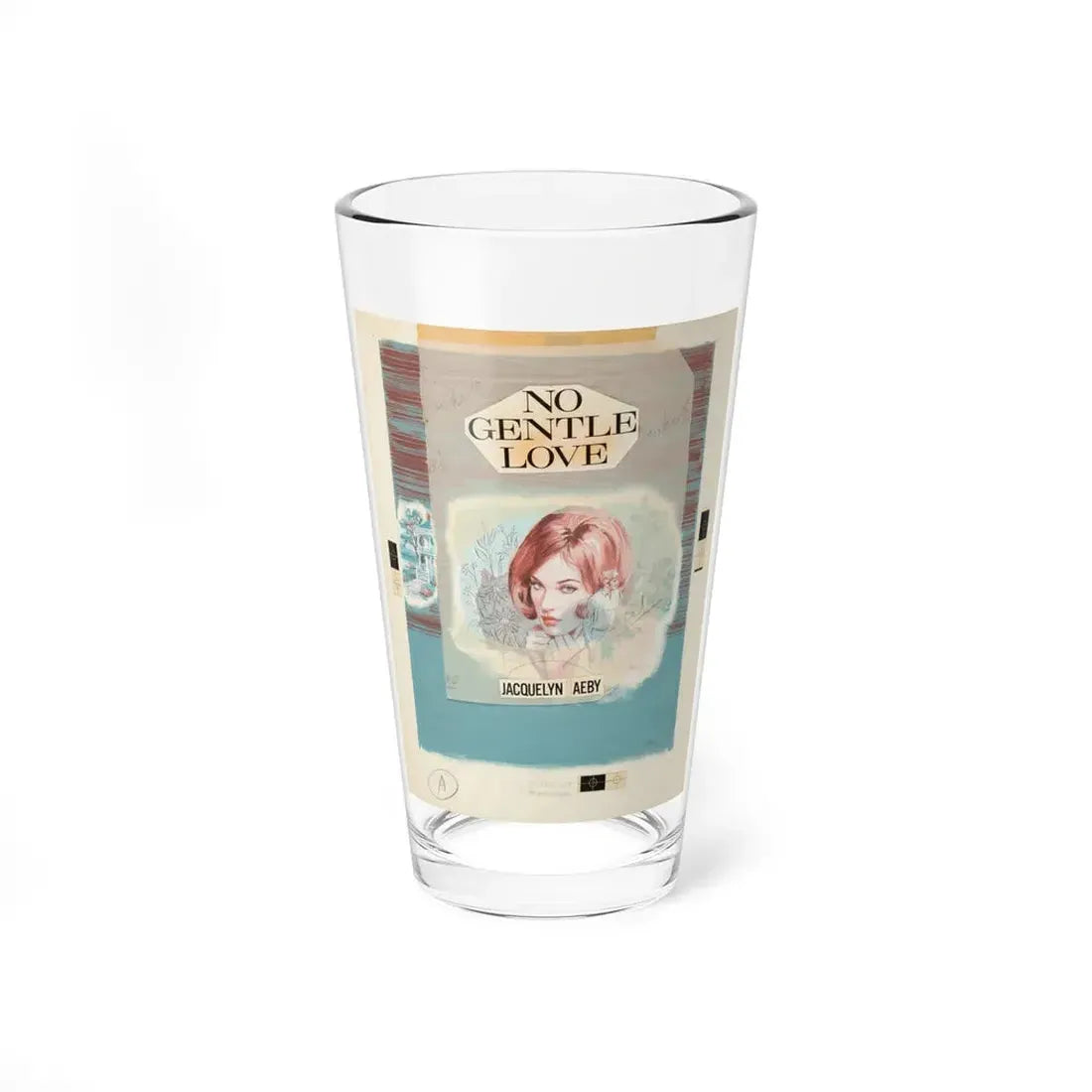 No Gentle Love by Jacquelyn Aeby (Avalon Books, 1972) - Pint Glass 16oz 16oz - Go Mug Yourself