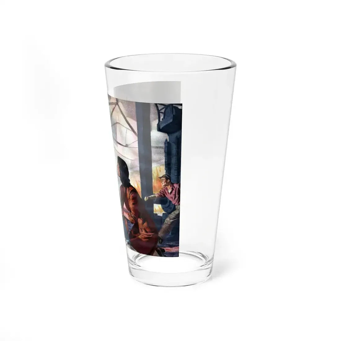 No Little Enemy, Liberty magazine, January 1, 1944 (Magazine Illustration) Pint Glass 16oz - Go Mug Yourself