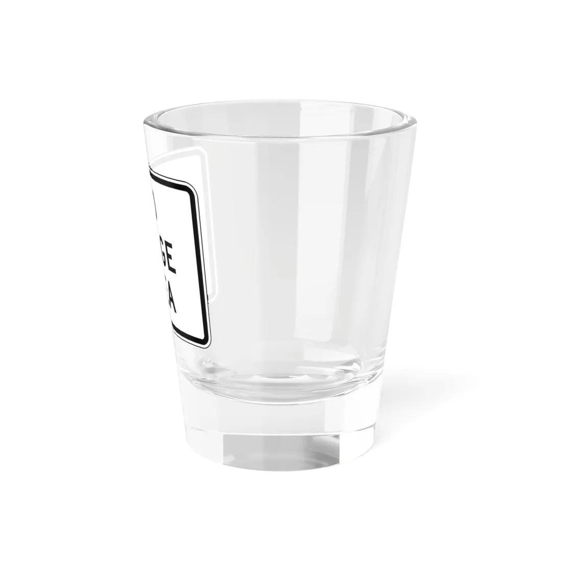 NO MERGE AREA Delaware R1-2a-DE2 (Delaware) (Road Sign) Shot Glass 1.5oz - Go Mug Yourself