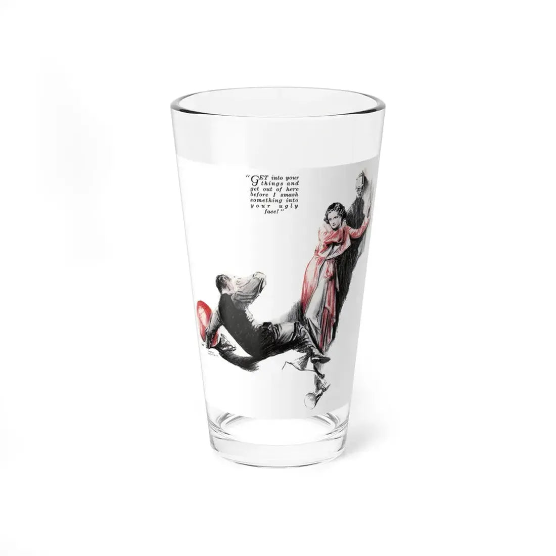 No More Orchids (12), Liberty magazine, August 13, 1932 (Magazine Illustration) Pint Glass 16oz 16oz - Go Mug Yourself