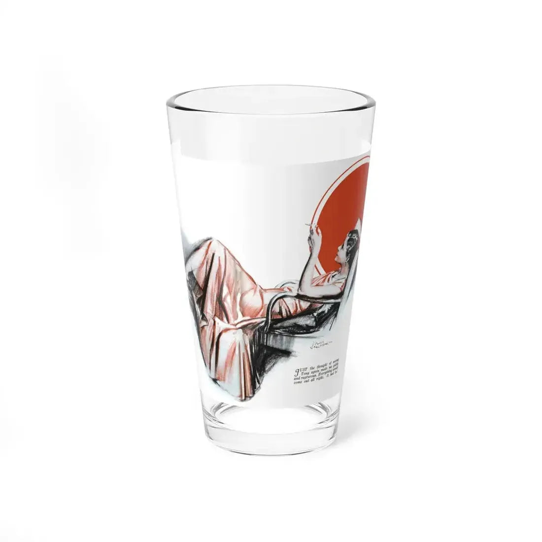 No More Orchids (3), Liberty magazine, July 2, 1932 (Magazine Illustration) Pint Glass 16oz 16oz - Go Mug Yourself
