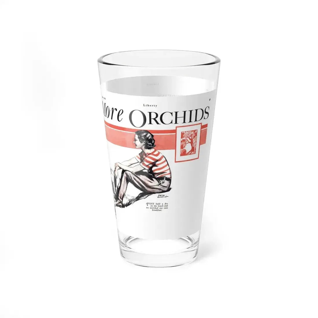 No More Orchids (4), Liberty magazine, July 9, 1932 (Magazine Illustration) Pint Glass 16oz - Go Mug Yourself