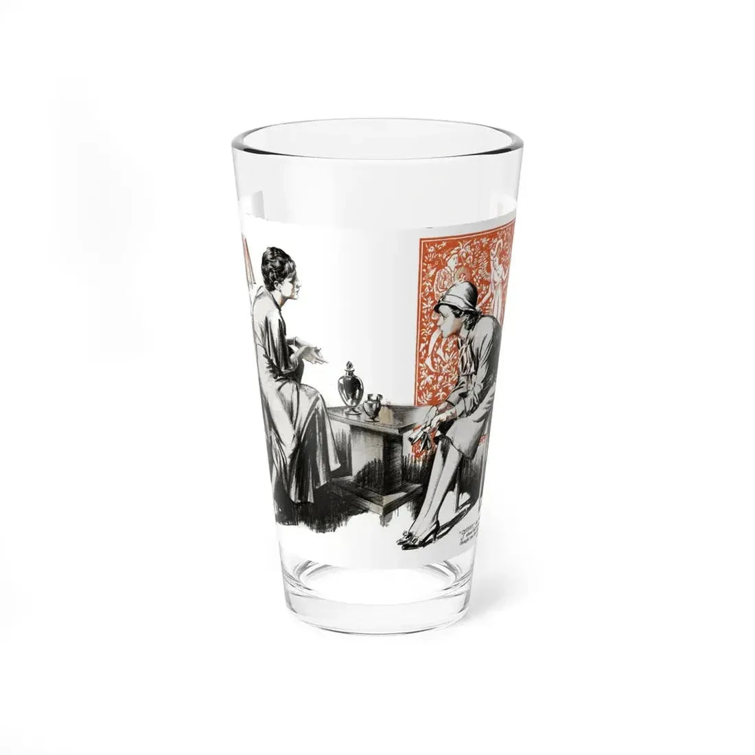 No More Orchids (7), Liberty magazine, July 30, 1932 (Magazine Illustration) Pint Glass 16oz 16oz - Go Mug Yourself