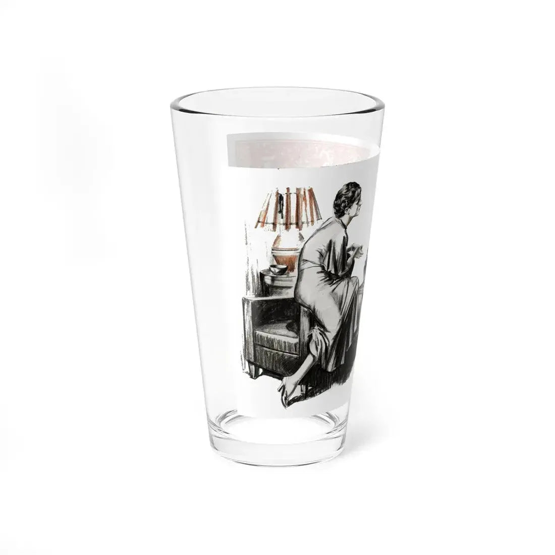 No More Orchids (7), Liberty magazine, July 30, 1932 (Magazine Illustration) Pint Glass 16oz - Go Mug Yourself