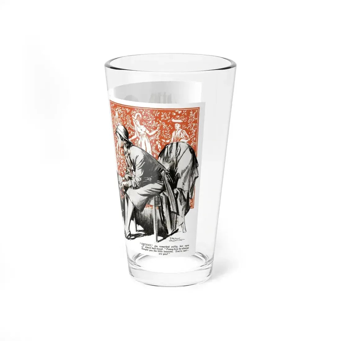 No More Orchids (7), Liberty magazine, July 30, 1932 (Magazine Illustration) Pint Glass 16oz - Go Mug Yourself