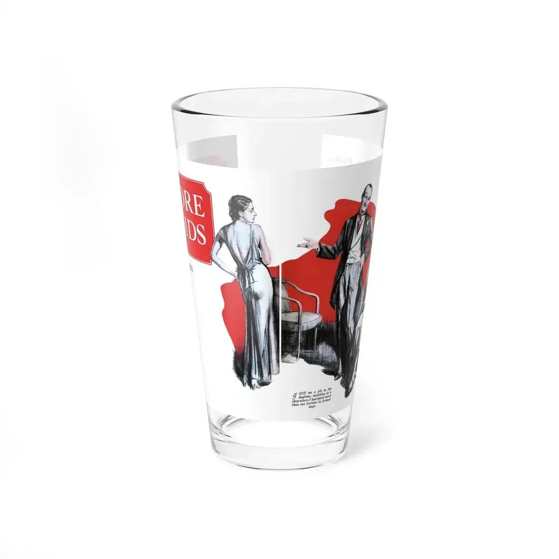 No More Orchids (9), Liberty magazine, August 6, 1932 (Magazine Illustration) Pint Glass 16oz 16oz - Go Mug Yourself