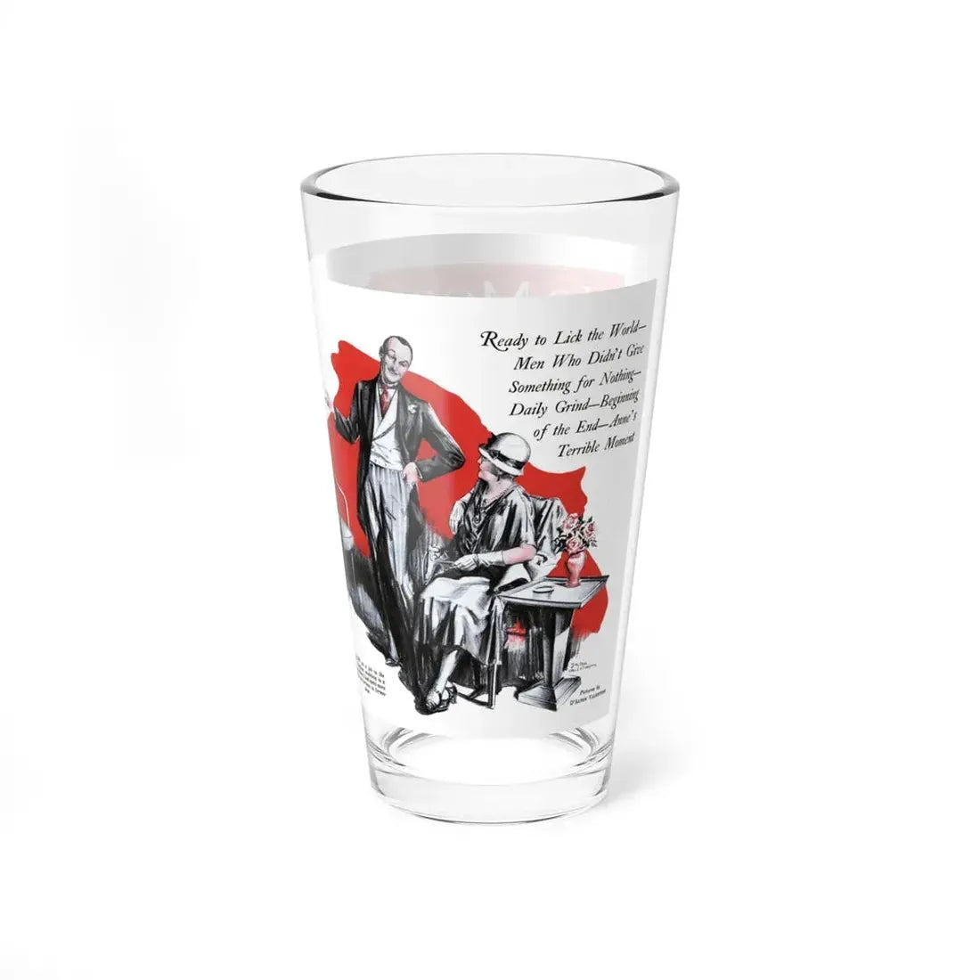No More Orchids (9), Liberty magazine, August 6, 1932 (Magazine Illustration) Pint Glass 16oz - Go Mug Yourself