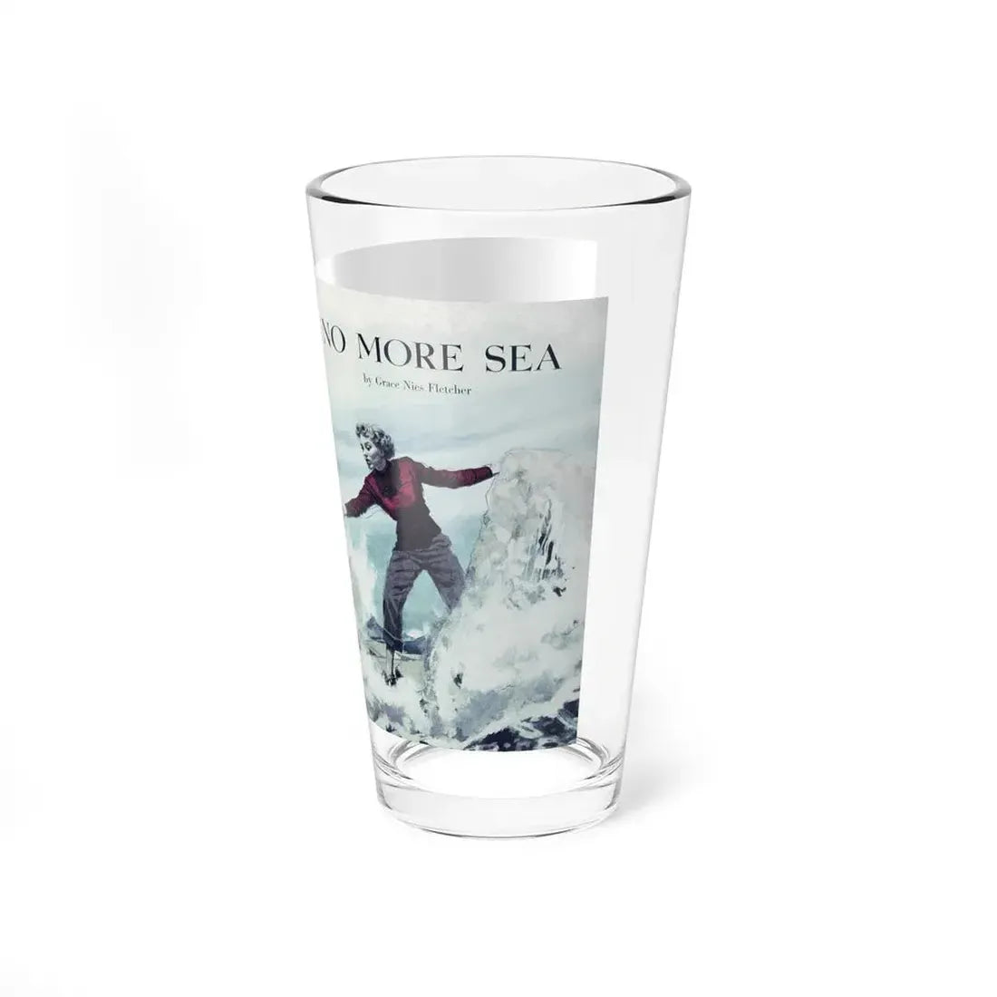 No More Sea, Chatelaine, August 1950 (Magazine Illustration) Pint Glass 16oz - Go Mug Yourself