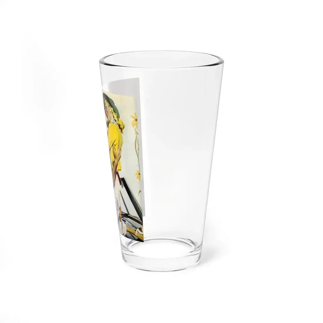 No One Was Holding the Steering Wheel..., 1952 (Magazine Illustration) Pint Glass 16oz - Go Mug Yourself