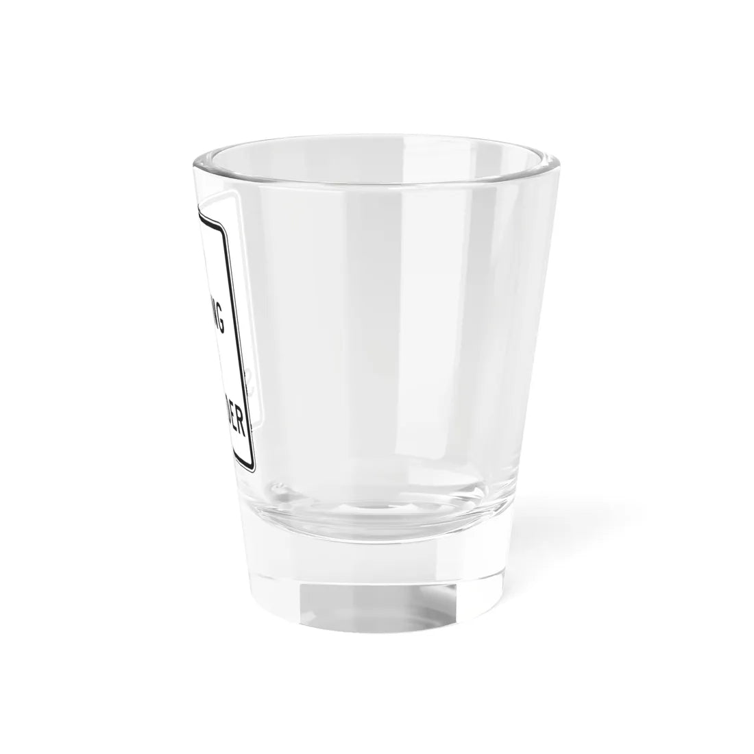 NO PASSING ON SHOULDER Delaware R4-1-DE (Delaware) (Road Sign) Shot Glass 1.5oz - Go Mug Yourself