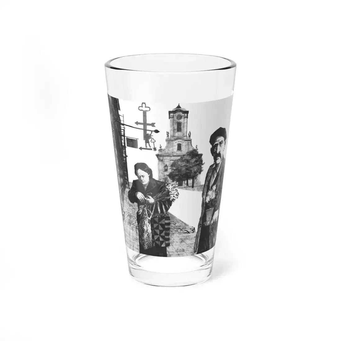 No Peace In Cinkota by Beata Bishop, Good Housekeeping magazine, 1961 (Magazine Illustration) Pint Glass 16oz 16oz - Go Mug Yourself