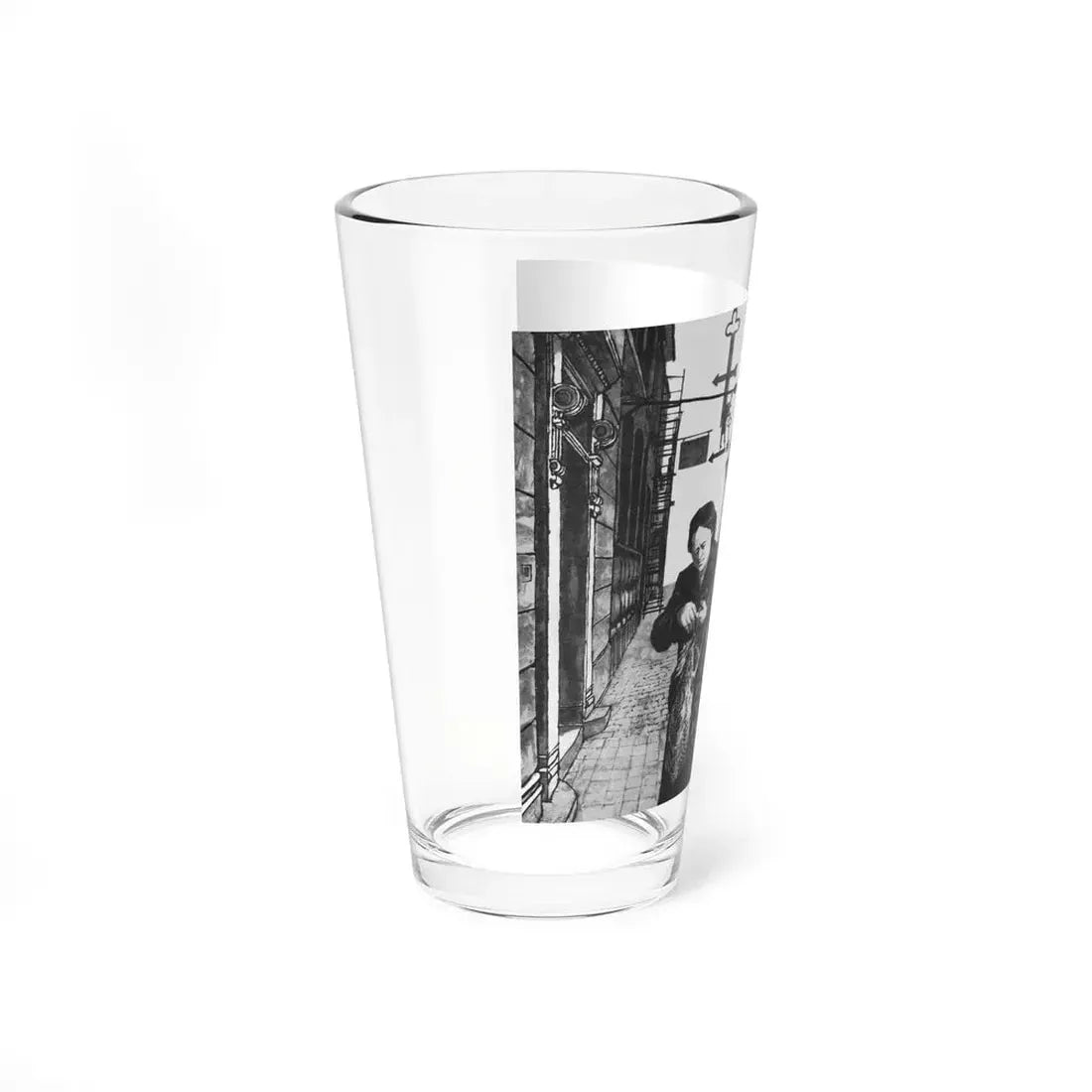 No Peace In Cinkota by Beata Bishop, Good Housekeeping magazine, 1961 (Magazine Illustration) Pint Glass 16oz - Go Mug Yourself