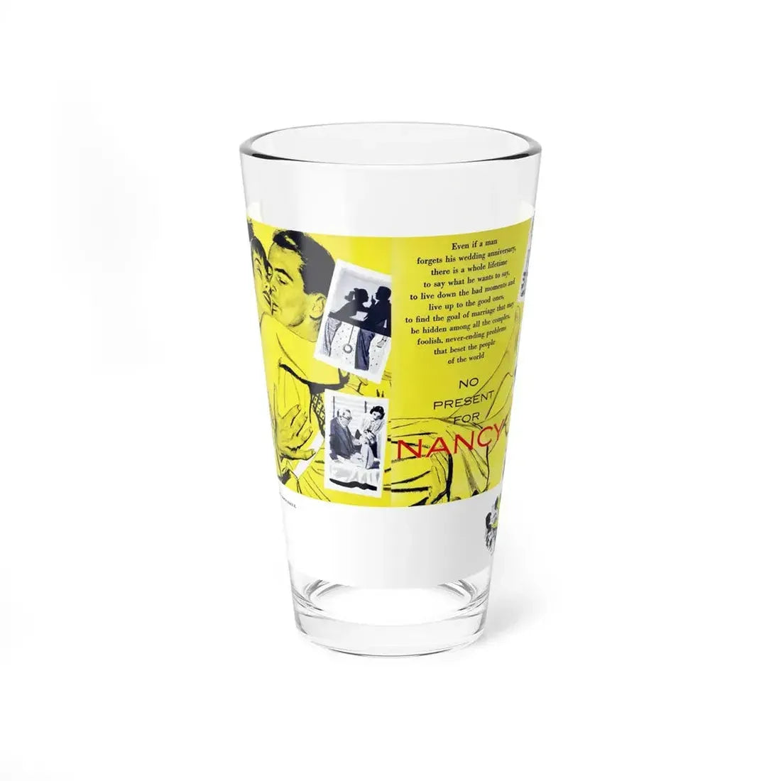 No Present for Nancy, Good Housekeeping, October 1953 (Magazine Illustration) Pint Glass 16oz 16oz - Go Mug Yourself