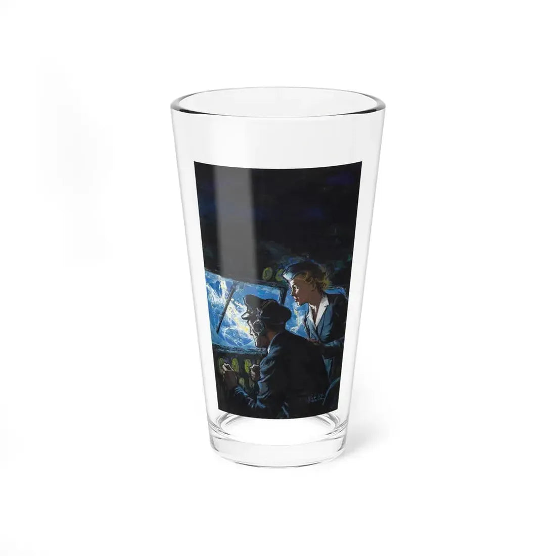 No Time at All, Dell paperback cover, 1958 - Pint Glass 16oz 16oz - Go Mug Yourself