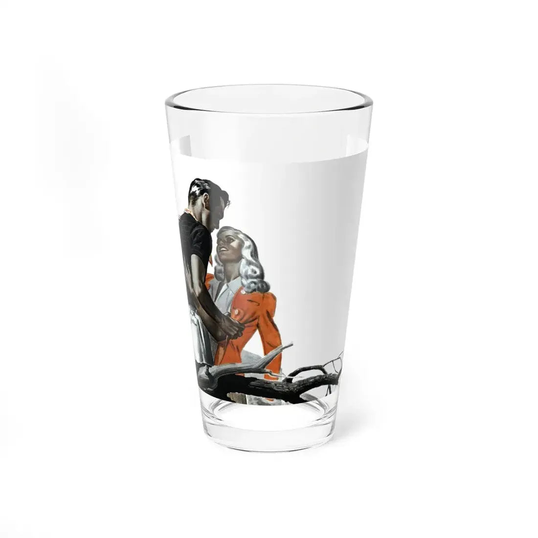 No Time For Tears, The American Magazine, January 1942 (Magazine Illustration) Pint Glass 16oz 16oz - Go Mug Yourself