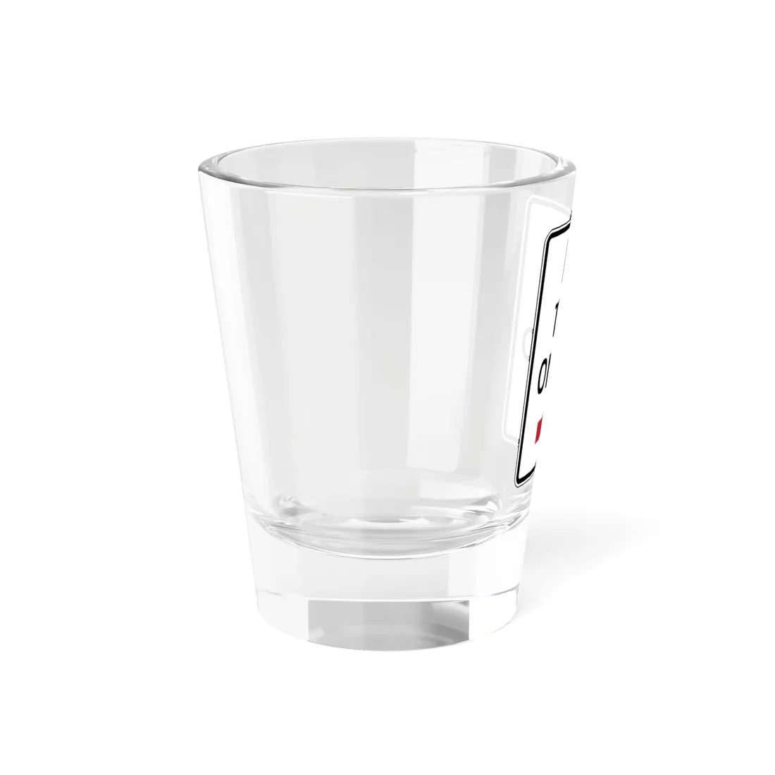 NO TURN ON RED Delaware R10-11-DE (Delaware) (Road Sign) Shot Glass 1.5oz - Go Mug Yourself