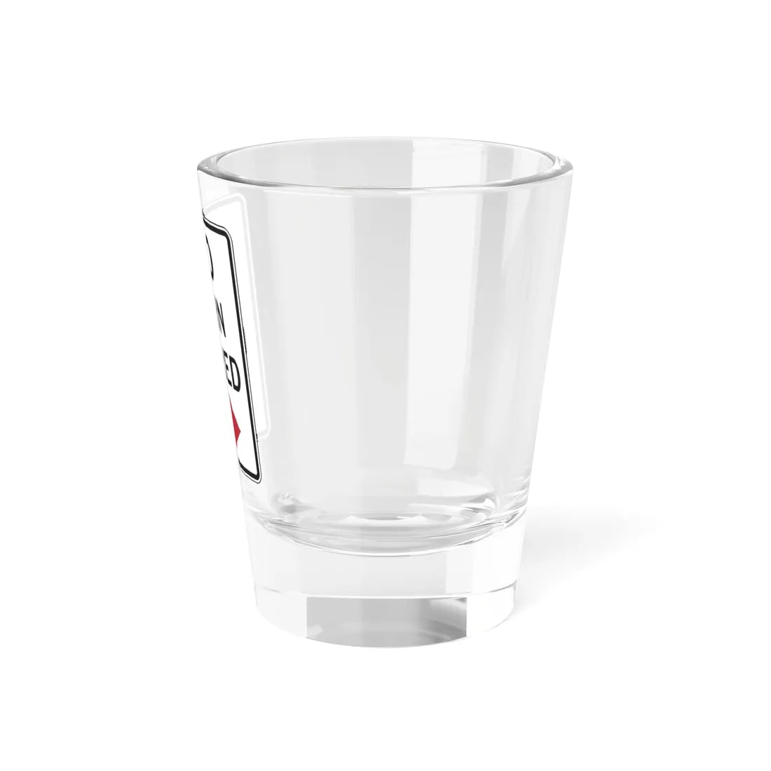 NO TURN ON RED Delaware R10-11-DE (Delaware) (Road Sign) Shot Glass 1.5oz - Go Mug Yourself