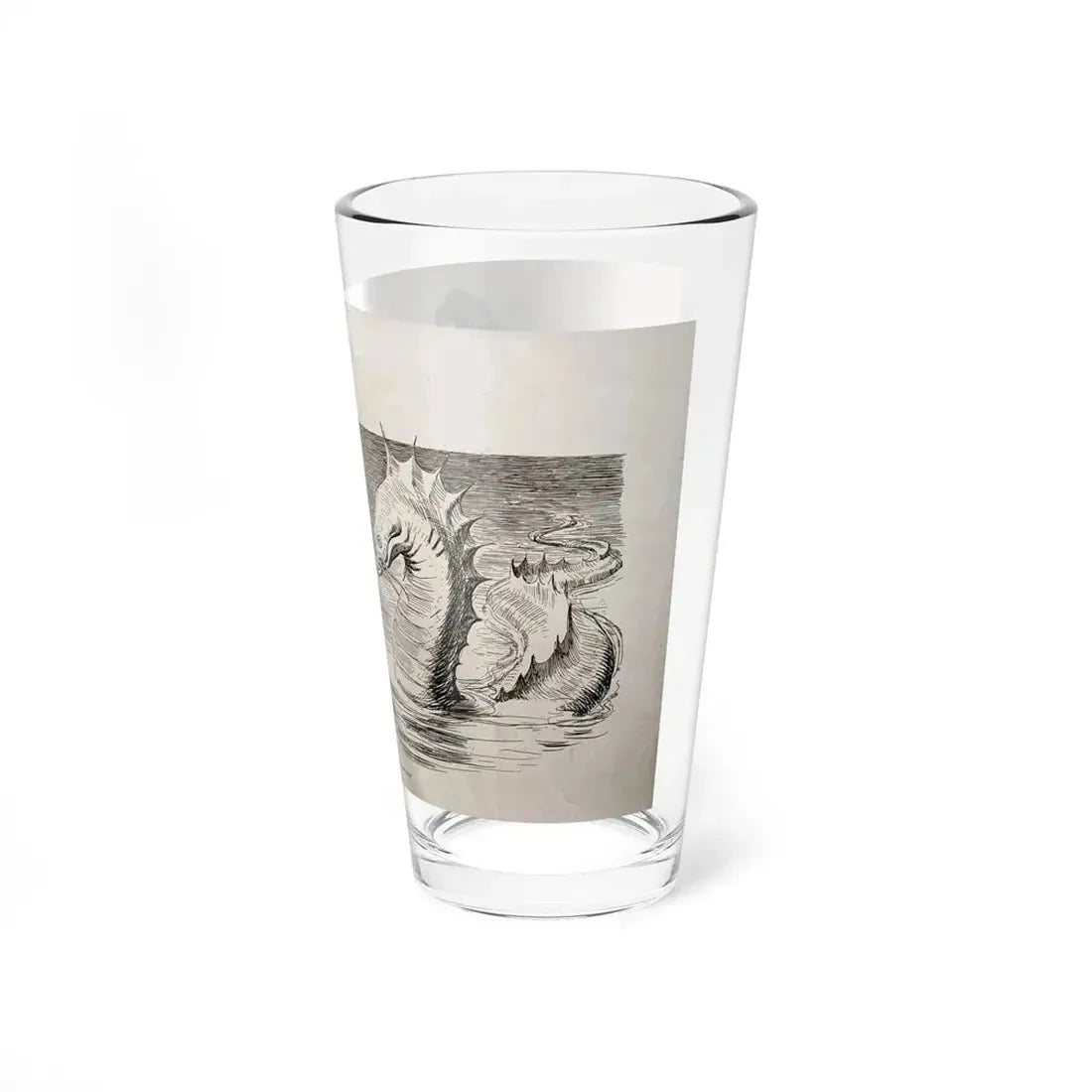 No Wonder the Sea Serpent Frequents Our Coast, Life magazine, July 5, 1900 (Magazine Illustration) Pint Glass 16oz - Go Mug Yourself