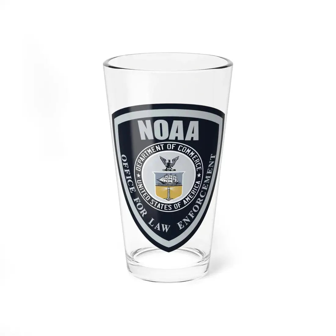 NOAA Marine Law Enforcement - Pint Glass 16oz 16oz - Go Mug Yourself