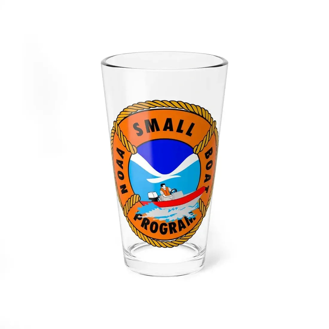 NOAAs Small Boat Program - Pint Glass 16oz 16oz - Go Mug Yourself