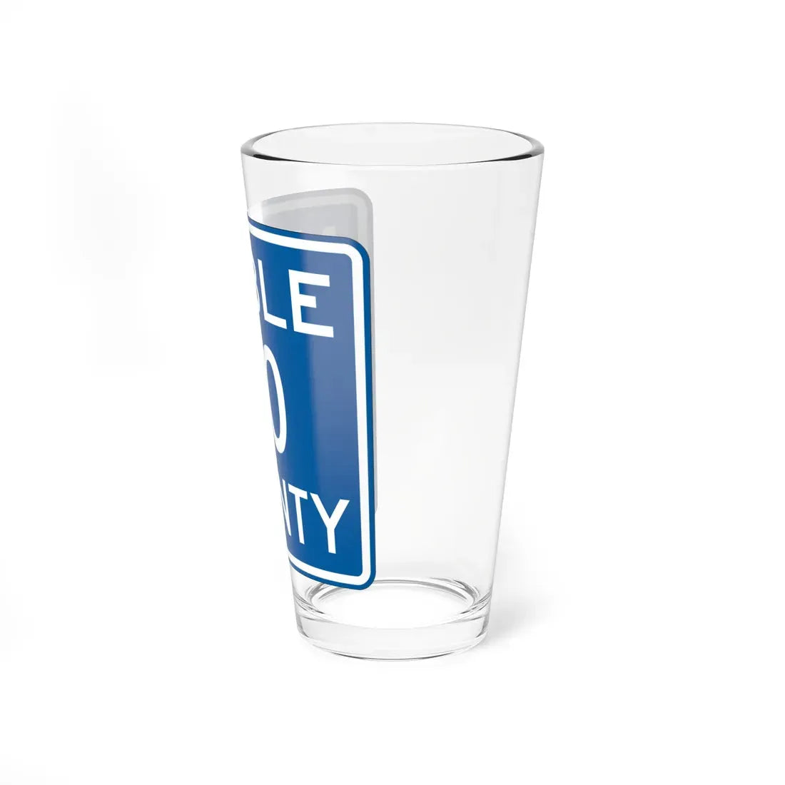 Noble County OH template (Ohio) (Road Sign) Pint Glass 16oz - Go Mug Yourself