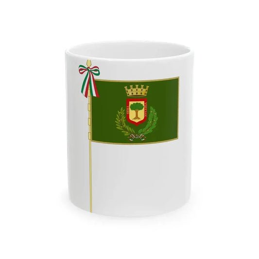 Nocera Inferiore-Bandiera Completa (Italy) White Coffee Mug 11oz - Go Mug Yourself