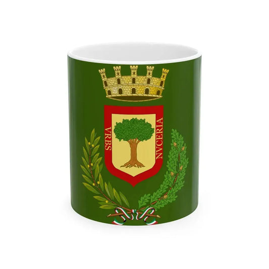 Nocera Inferiore-Bandiera (Italy) White Coffee Mug 11oz - Go Mug Yourself